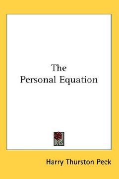 portada the personal equation (en Inglés)