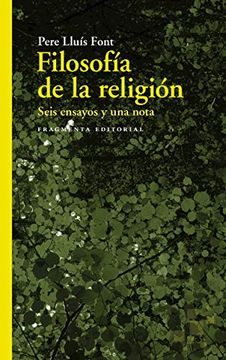 portada Filosofía de la Religión