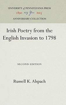 portada Irish Poetry From the English Invasion to 1798 (en Inglés)