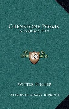 portada grenstone poems: a sequence (1917) (in English)