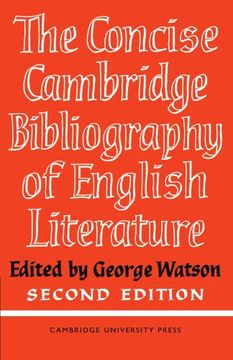 portada The Concise Cambridge Bibliography of English Literature, 1600 1950 (Cam 265) (en Inglés)