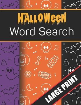 portada Halloween Word Search Large Print: 96 Word Search Activities for Everyone (Holiday Word Search)