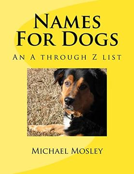 portada Names for Dogs: An a Through z List (en Inglés)