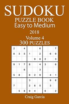 portada 4: 300 Easy to Medium Sudoku Puzzle Book - 2018