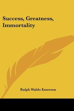 portada success, greatness, immortality (in English)
