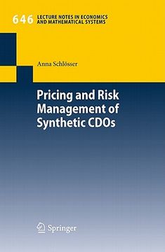 portada pricing and risk management of synthetic cdos
