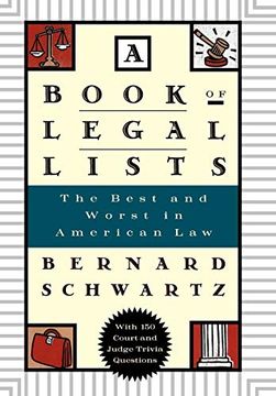 portada A Book of Legal Lists: The Best and Worst in American Law, With 150 Court and Judge Trivia Questions (in English)