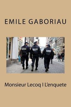portada Monsieur Lecoq I L'enquete (in French)