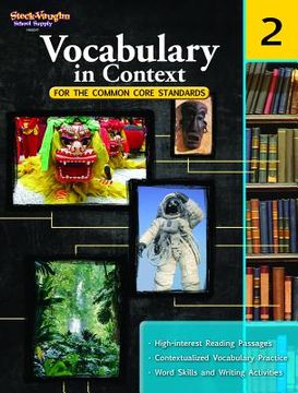 portada vocabulary in context for the common core standards, grade 2