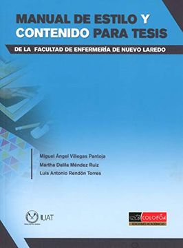 portada Manual Deestilo y Contenido Para Tesis (in Spanish)