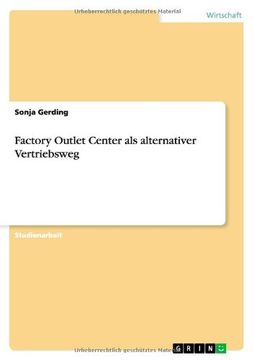 portada Factory Outlet Center als alternativer Vertriebsweg (German Edition)