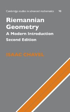 portada Riemannian Geometry 2nd Edition Hardback: A Modern Introduction (Cambridge Studies in Advanced Mathematics) 