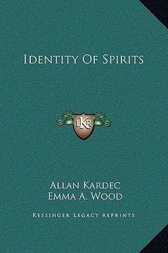 portada identity of spirits (en Inglés)