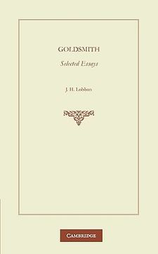 portada Goldsmith: Selected Essays (en Inglés)