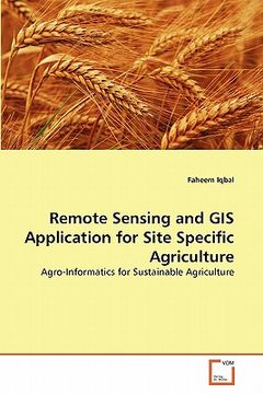portada remote sensing and gis application for site specific agriculture (en Inglés)