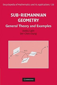 portada Sub-Riemannian Geometry Hardback: General Theory and Examples (Encyclopedia of Mathematics and its Applications) (en Inglés)