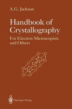 portada handbook of crystallography: for electron microscopists and others (en Inglés)