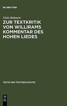 portada Zur Textkritik von Willirams Kommentar des Hohen Liedes (in German)