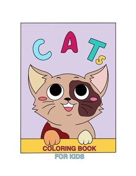 portada Cats coloring book for kids (en Inglés)