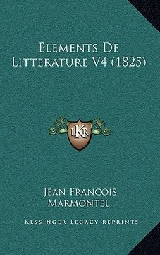 portada Elements De Litterature V4 (1825) (en Francés)
