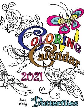 portada Coloring Calendar 2021 Butterflies (en Inglés)