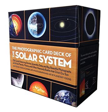portada Photographic Card Deck of the Solar System: 126 Cards Featuring Stories, Scientific Data, and big Beautiful Photographs of all the Planets, Moons, and Other Heavenly Bodies That Orbit our sun (en Inglés)