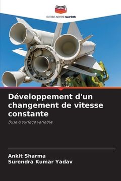 portada Développement d'un changement de vitesse constante (en Francés)