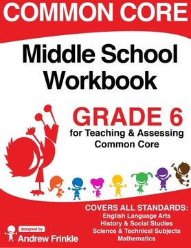 portada Common Core Middle School Workbook Grade 6: Volume 1 (K-8 Common Core Workbooks) (en Inglés)