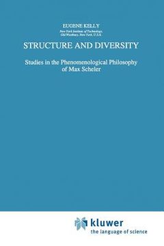 portada structure and diversity: studies in the phenomenological philosophy of max scheler (en Inglés)