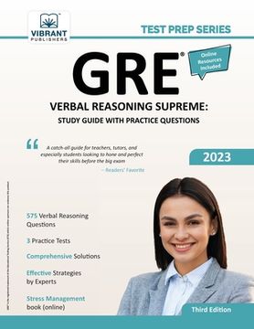 portada GRE Verbal Reasoning Supreme: Study Guide with Practice Questions