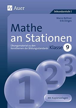 portada Mathe an Stationen. Klasse 9: Übungsmaterial zu den Kernthemen der Bildungsstandards, Klasse 9 (en Alemán)