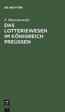 portada Das Lotteriewesen im Königreich Preußen (en Alemán)