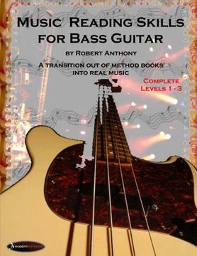 portada Music Reading Skills for Bass Guitar Complete Levels 1 - 3 (en Inglés)