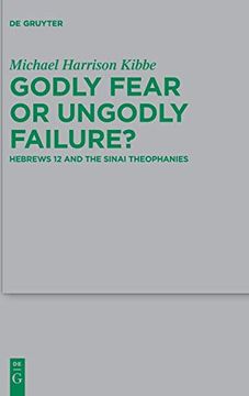 portada Godly Fear or Ungodly Failure? Hebrews 12 and the Sinai Theophanies (Beihefte zur Zeitschrift fur die Neutestamentliche Wissenschaft) 