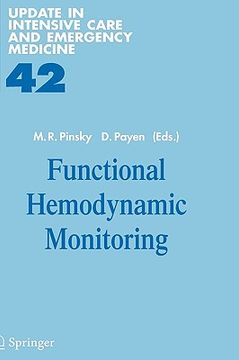 portada functional hemodynamic monitoring (en Inglés)