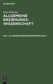 portada Allgemeine Erziehungswissenschaft (en Alemán)