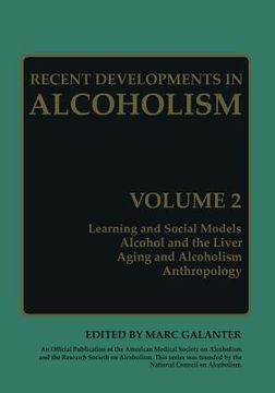 portada Recent Developments in Alcoholism: Volume 2 (en Inglés)