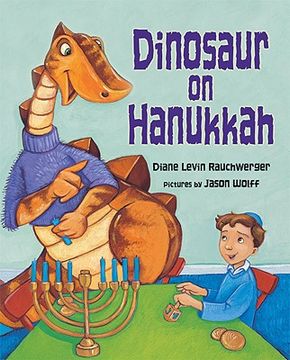 portada Dinosaur on Hanukkah (en Inglés)