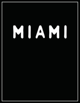 portada Miami: Black and white Decorative Book - Perfect for Coffee Tables, End Tables, Bookshelves, Interior Design & Home Staging A (en Inglés)