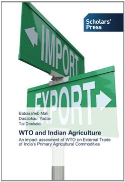 portada WTO and Indian Agriculture: An impact assesment of WTO on External Trade of India's Primary Agricultural Commodities