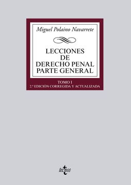 portada Lecciones de Derecho Penal Parte General: Tomo i (Derecho - Biblioteca Universitaria de Editorial Tecnos)