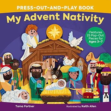 portada My Advent Nativity Press-Out-And-Play Book: Features 25 Pop-Out Pieces for Ages 3–7 (en Inglés)