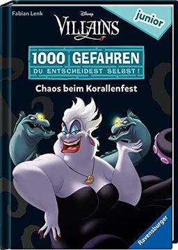 portada 1000 Gefahren Junior - Disney Villains: Chaos Beim Korallenfest (en Alemán)