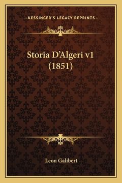 portada Storia D'Algeri v1 (1851) (en Italiano)