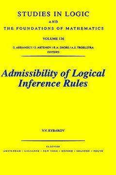 portada admissibility of logical inference rules (en Inglés)