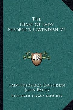 portada the diary of lady frederick cavendish v1