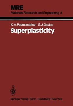 portada superplasticity: mechanical and structural aspects, environmental effects, fundamentals and applications (en Inglés)