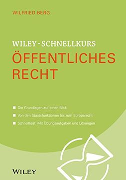portada Wiley-Schnellkurs Öffentliches Recht (en Alemán)