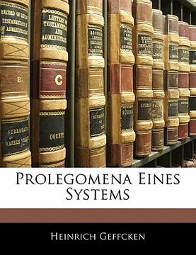 portada Prolegomena Eines Systems (in German)