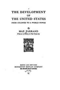 portada The Development of the United States From Colonies to a World Power (in English)